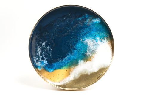 33Creations Resinart 樹脂藝術 | 托盤 | 金屬圓盤 Ocean系列 勇氣