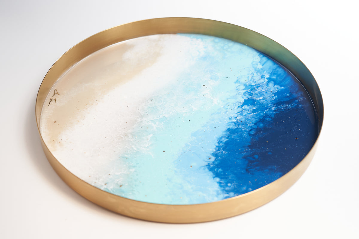 33Creations Resinart 樹脂藝術 | 托盤 | 金屬圓盤 Ocean系列 勇氣