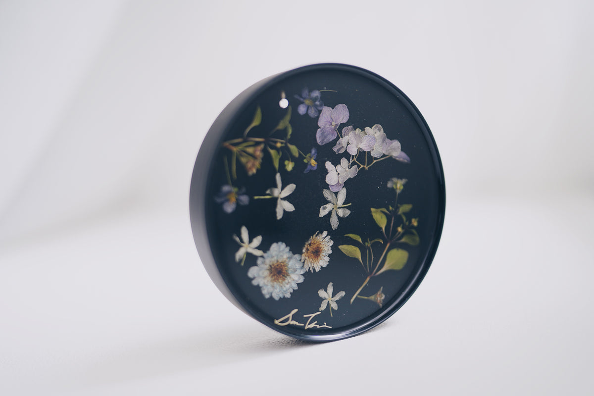 33Creations 樹脂花藝術擺件 | Blossom | 紫蝶